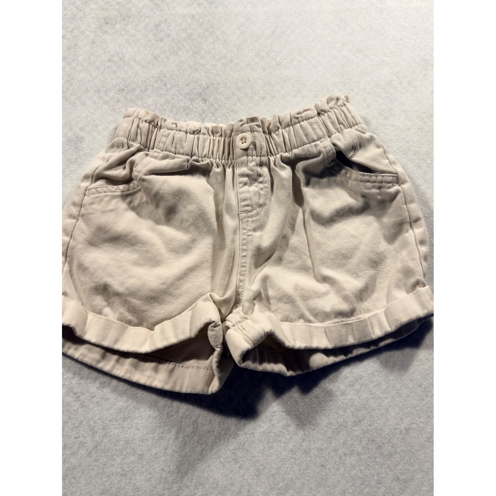 Nautica Girls Khaki Chino Shorts Tan Elastic Waist Cotton Size 6X NSRGC02R-120 - Picture 1 of 4